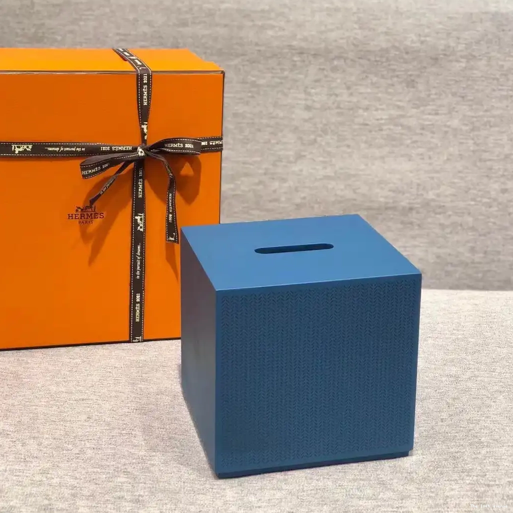 SQUARE HERMES KBOX TISSUE BOX 0516